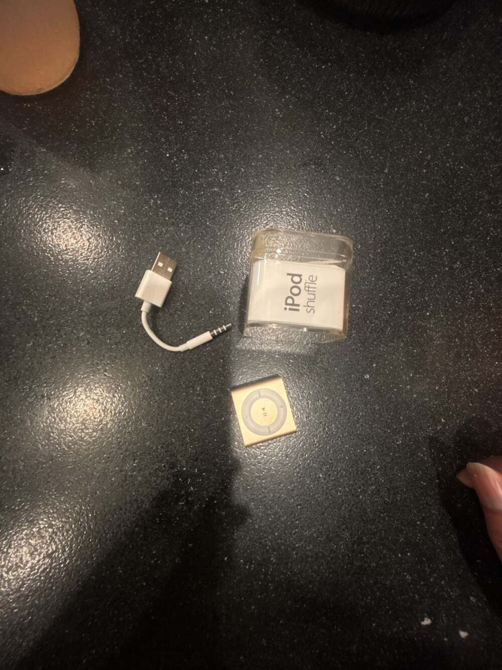 Apple iPod Shuffle 4th Generation Gold with USB Cable and Case